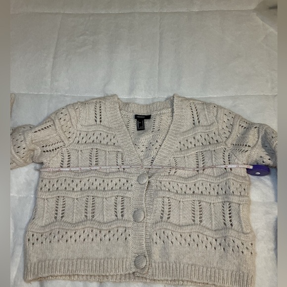 Forever 21 Cream Knit Women's Sweater - Picture 3 of 6